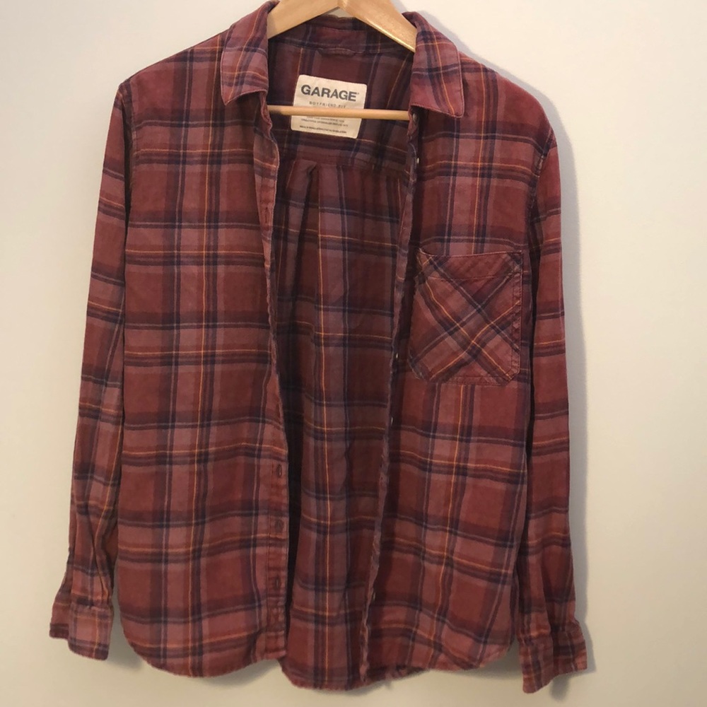 Garage boyfriend fit flannel
